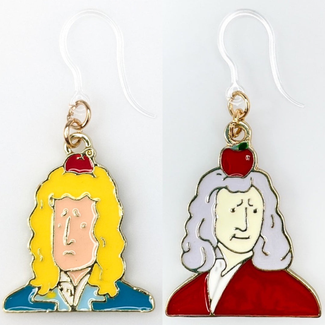 Isaac Newton Dangles Hypoallergenic Earrings for Sensitive Ears Made with Plastic Posts