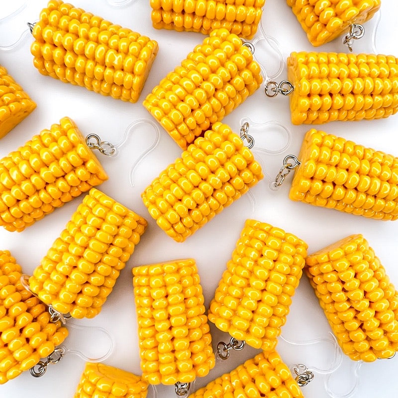 Exaggerated Corn Cob Earrings (Dangles)