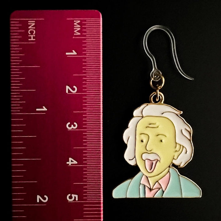 Einstein Earrings (Dangles) - size