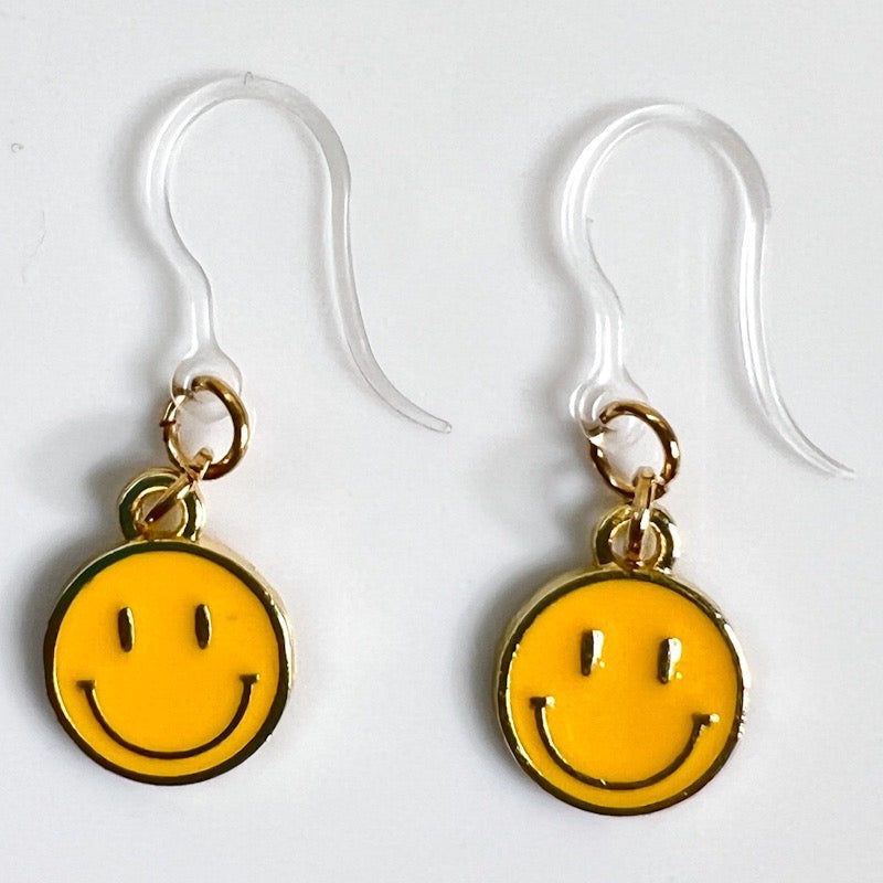 Colorful Emoji Earrings (Dangles) - yellow