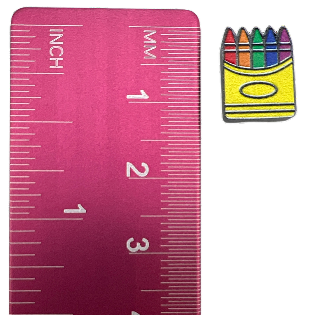 Crayon Box Earrings (Studs) - size