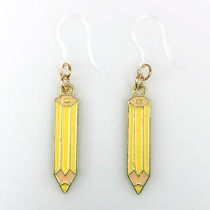 Yellow Pencil Earrings (Dangles)
