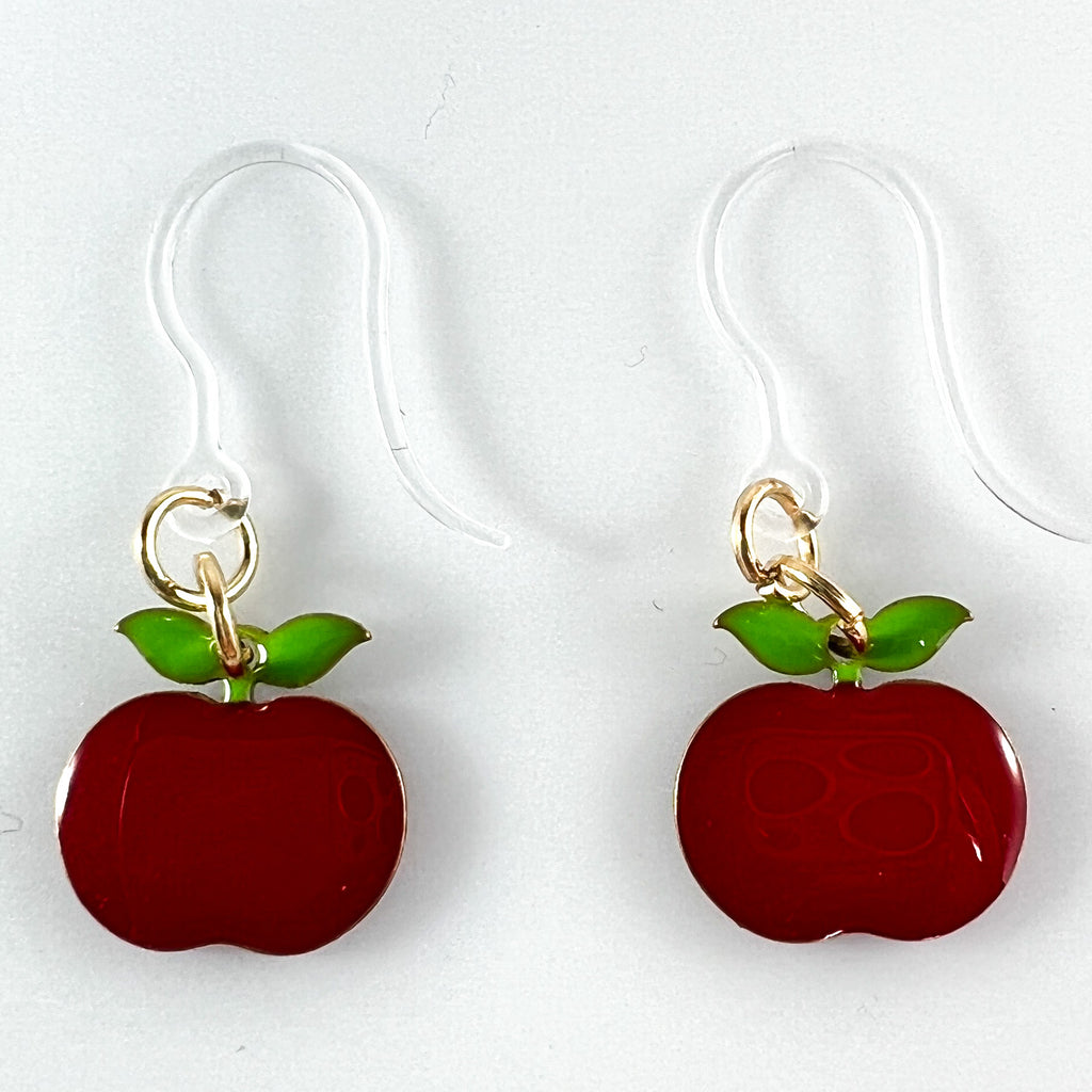 Fruity Earrings, Earrings for Sensitive Ears, Hypoallergenic Earrings  Plastic Hook Post 