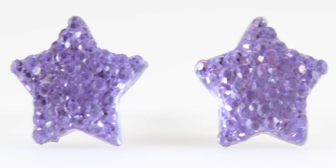 Bubble Star Earrings (Studs) - lavender