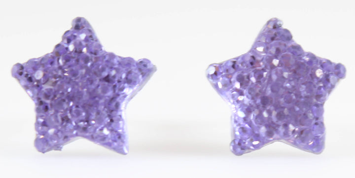 Bubble Star Earrings (Studs) - lavender